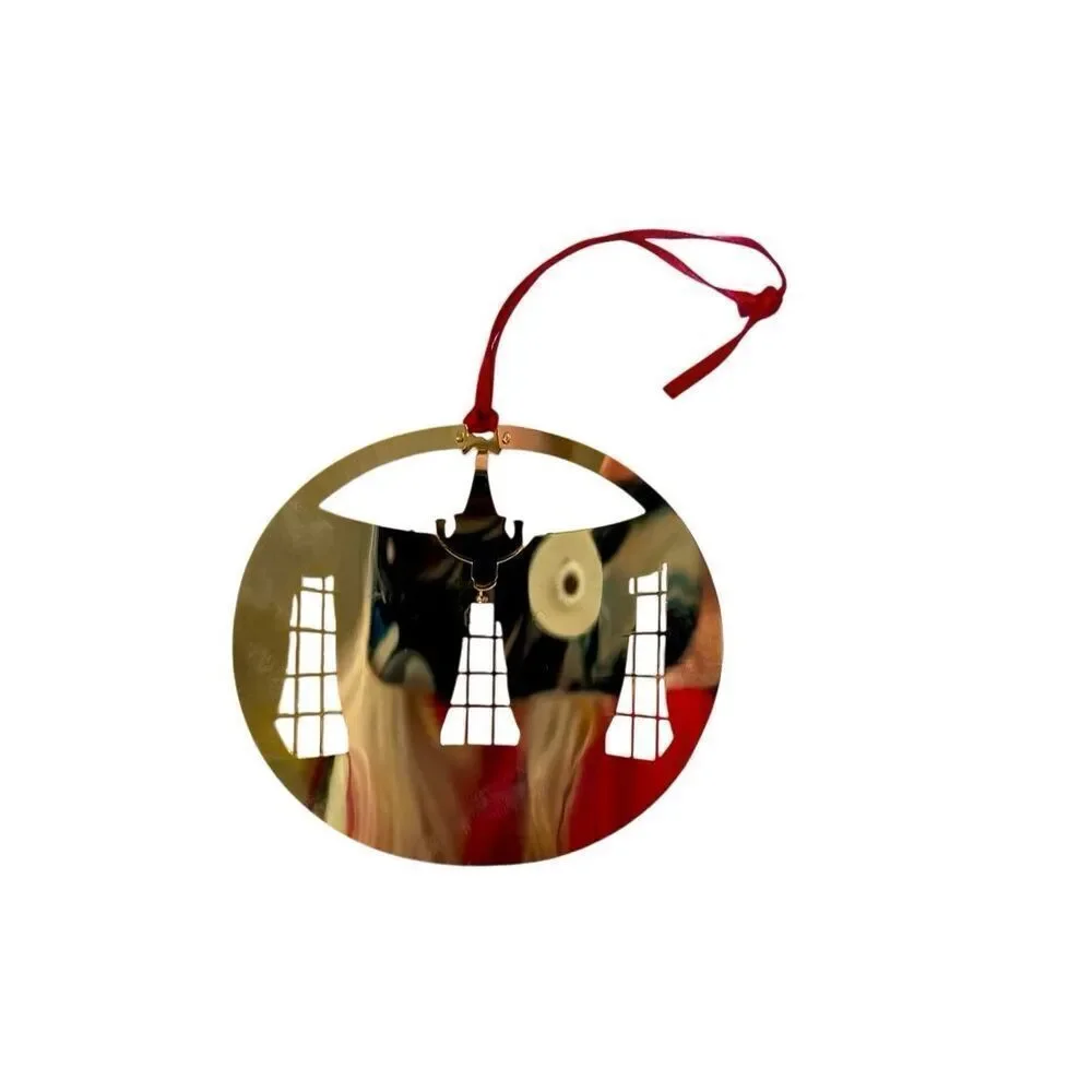 1990 White House Ornament: Martin Van Buren House, Blue Room Gold Brass